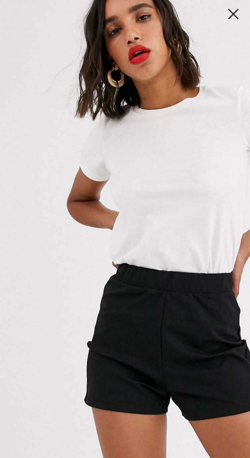 Producto Pantalones cortos negros de vestir de punto roma por ASOS