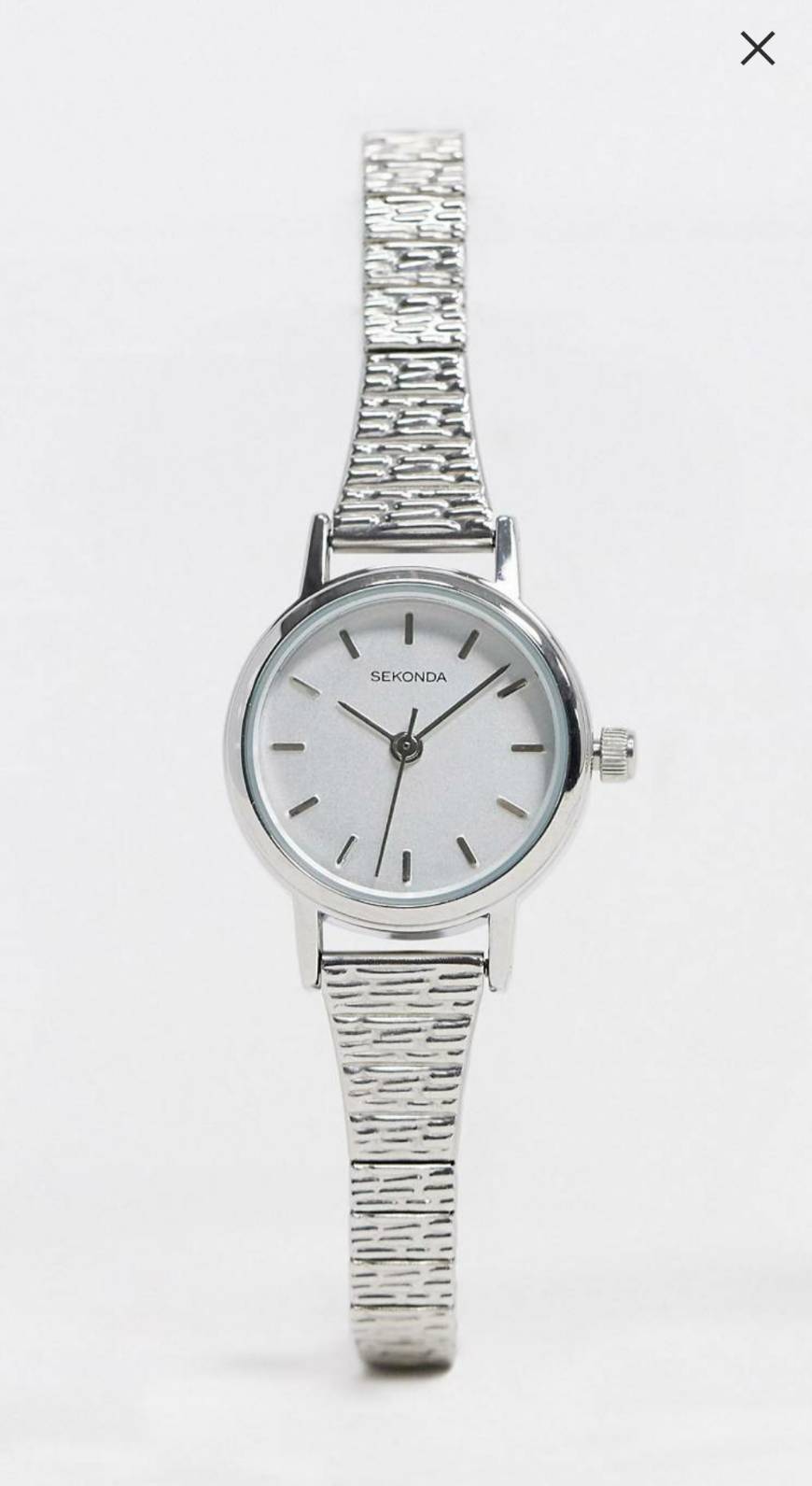 Social Reloj fino de plata inoxidable de Sekonda