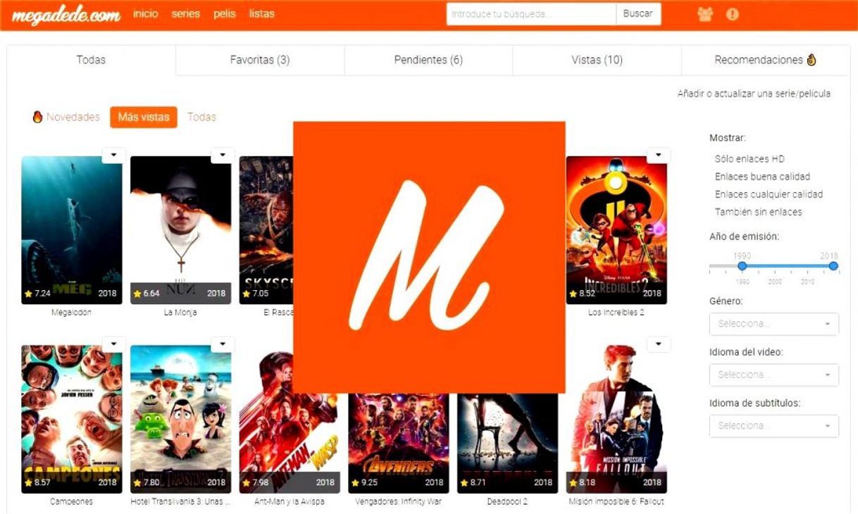 Social megadede | tu web de series y películas