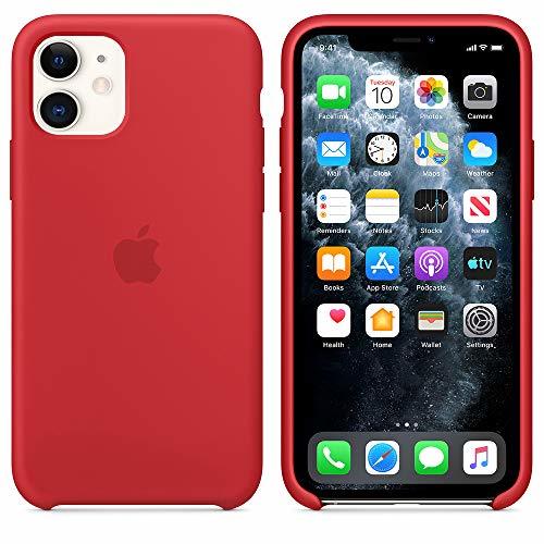 Product Funda Silicona para iPhone 11 Silicone Case, Logo Manzana, Textura Suave, Forro