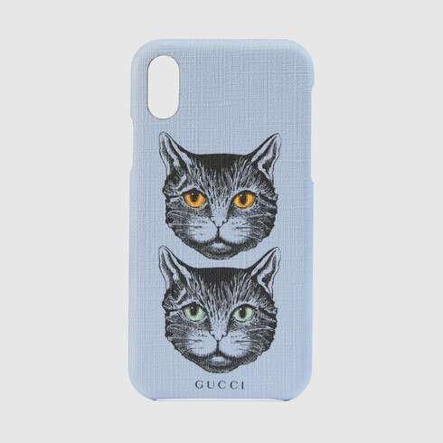 Lilac Supreme Canvas iPhone X / XS Case With Mystic Cat