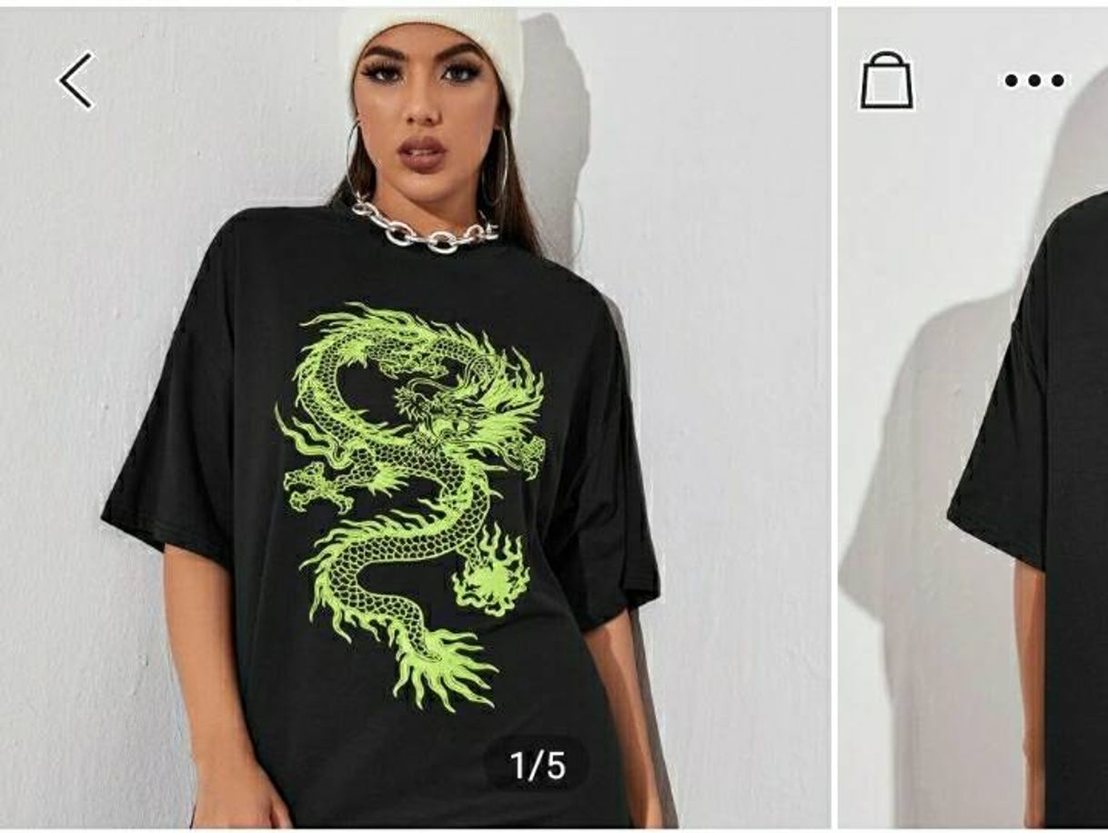 Moda Camiseta con estampado 🛍