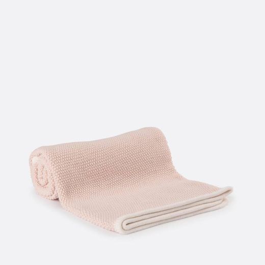 Manta rosa em algodão