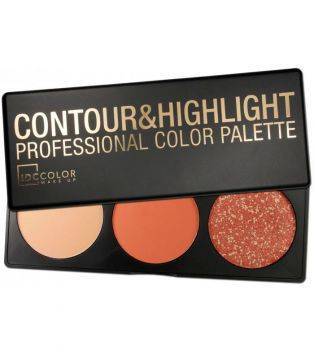 Moda Paleta de contouring e iluminador