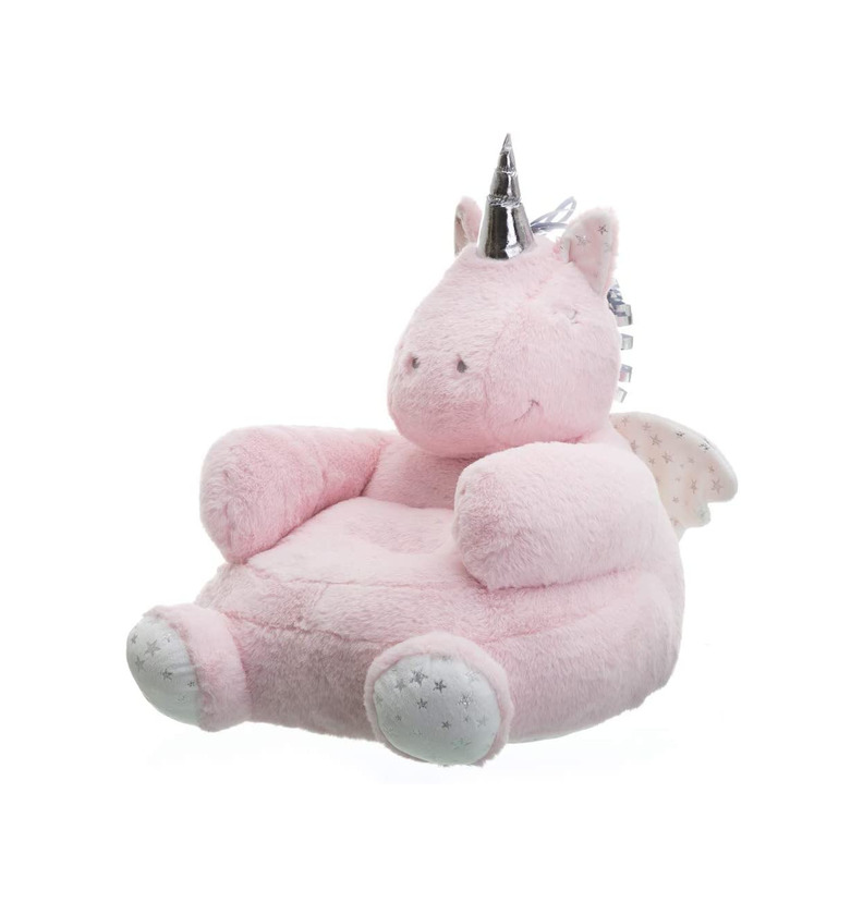 Puff Unicornio Rosa de Microfibra Infantil para Dormitorio Child