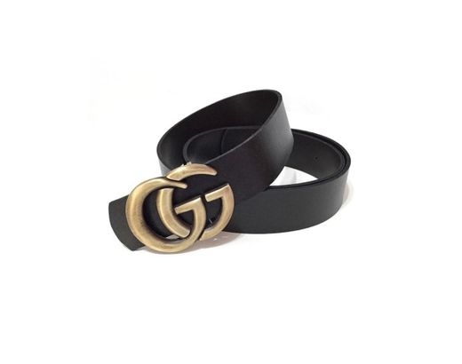 Cinto Gucci Feminino Ouro Velho Couro De Qualidade - Cintos