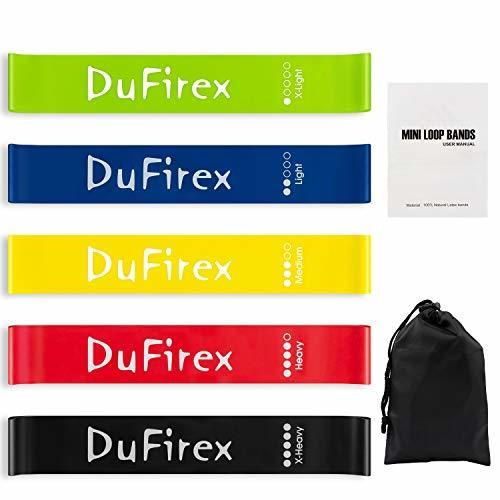 DuFirex Bandas de Resistencia – Set de 5 – Premium látex elástico