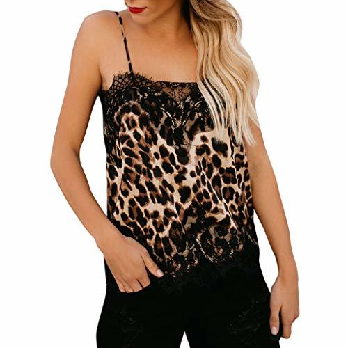 Fashion Luckycat Mujeres Camiseta Sin Mangas Encaje Chaleco Casual Tops Blusas Verano Estampado