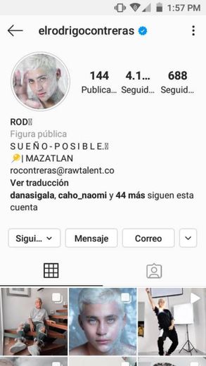 Cuenta de Instagram 