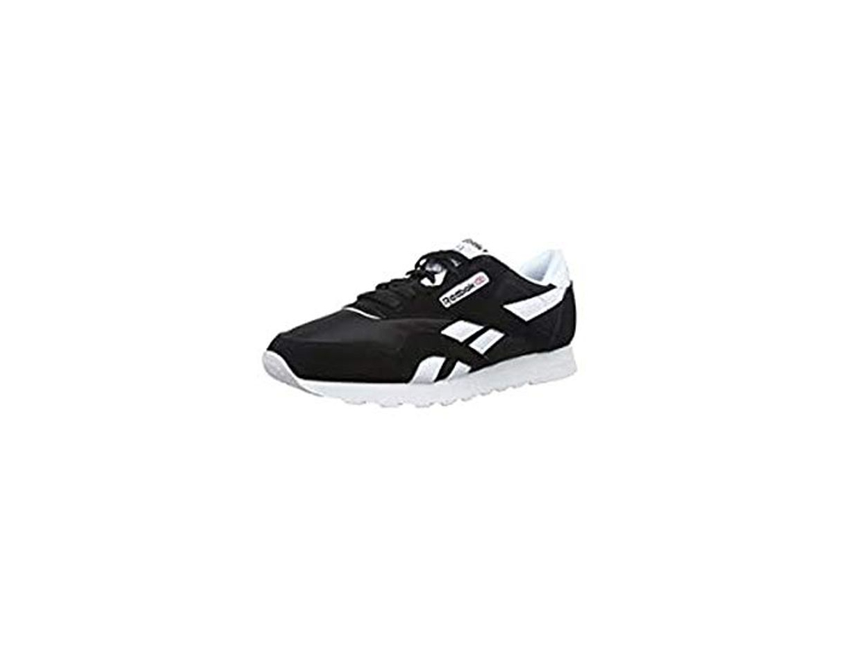 Fashion Reebok Classic Nylon Zapatilla de Running Hombre, Negro