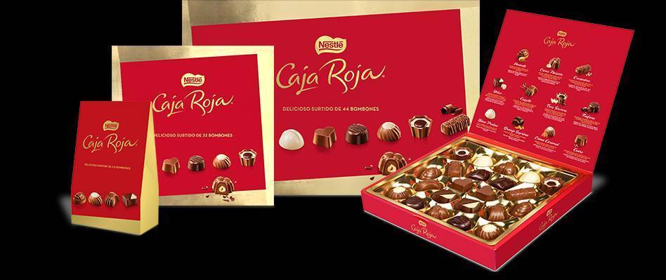 Social Nestlé Caja Roja Bombones de Chocolate