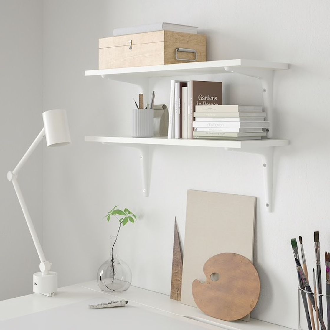 Moda BURHULT / SIBBHULT Combi estante pared - blanco, blanco - IKEA