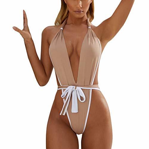 Social RISTHY Bikini 2019 Mujer Traje de Baño Sexy Serpentina Leopardo Halter Conjunto