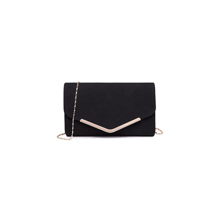 Social Miss Lulu Mujer Carteras de Mano Cadena Embragues Cuero PU Fiesta Boda