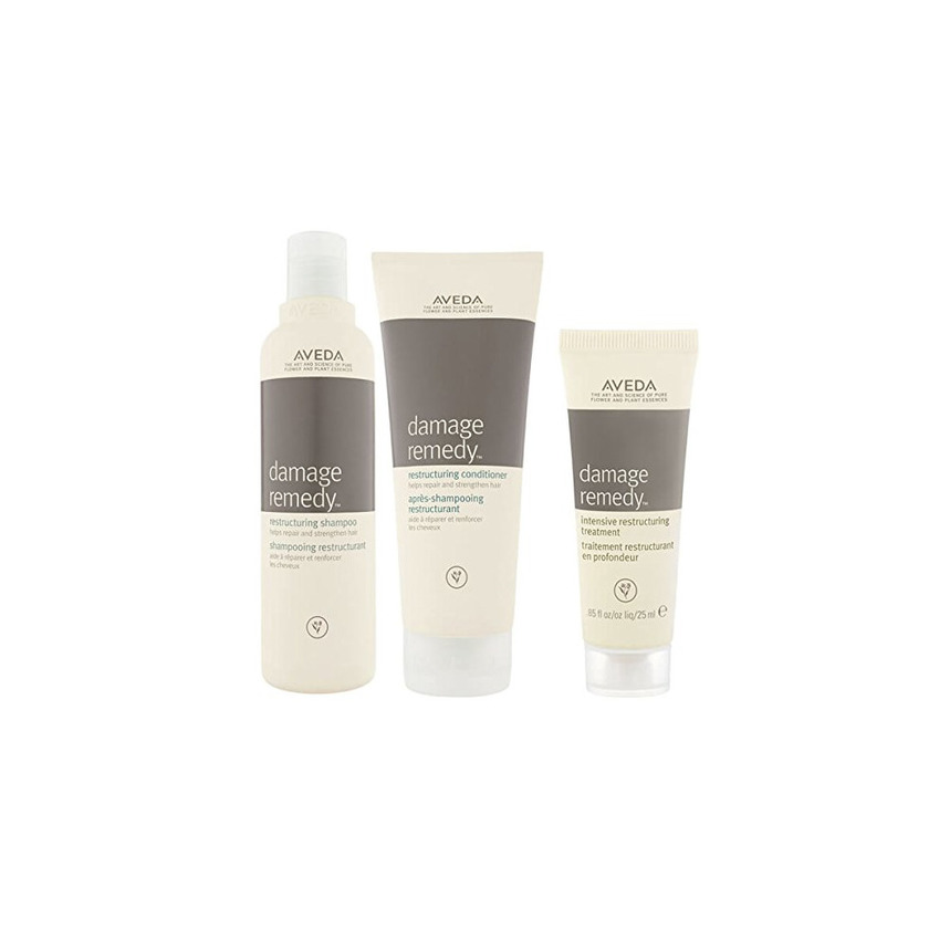 Social Aveda Damage Remedy Reestructuración Champú y Acondicionador Duo con Reestructuración Tratamiento muestra