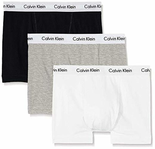 Calvin Klein Hombre - Pack de 3 bóxers de tiro medio -