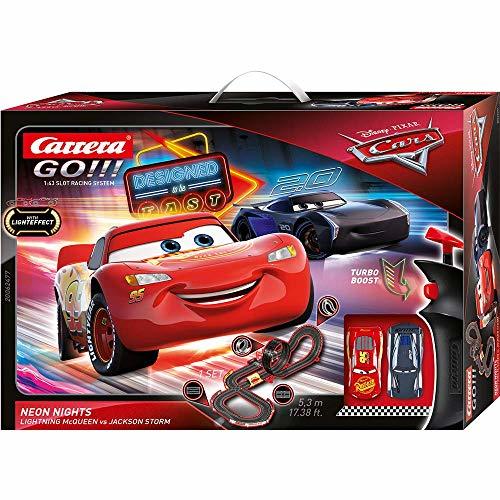 Social Carrera- Disney: Pixar Cars-Neon Nights Juego con Coches, Multicolor