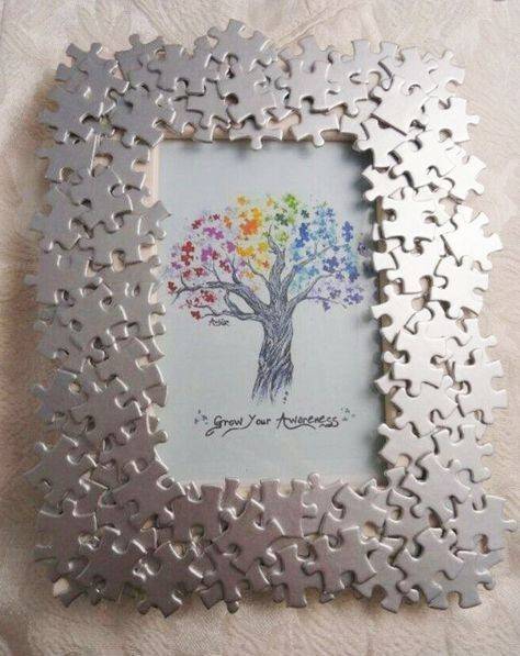 Moda Cuadro con fichas de puzzle 