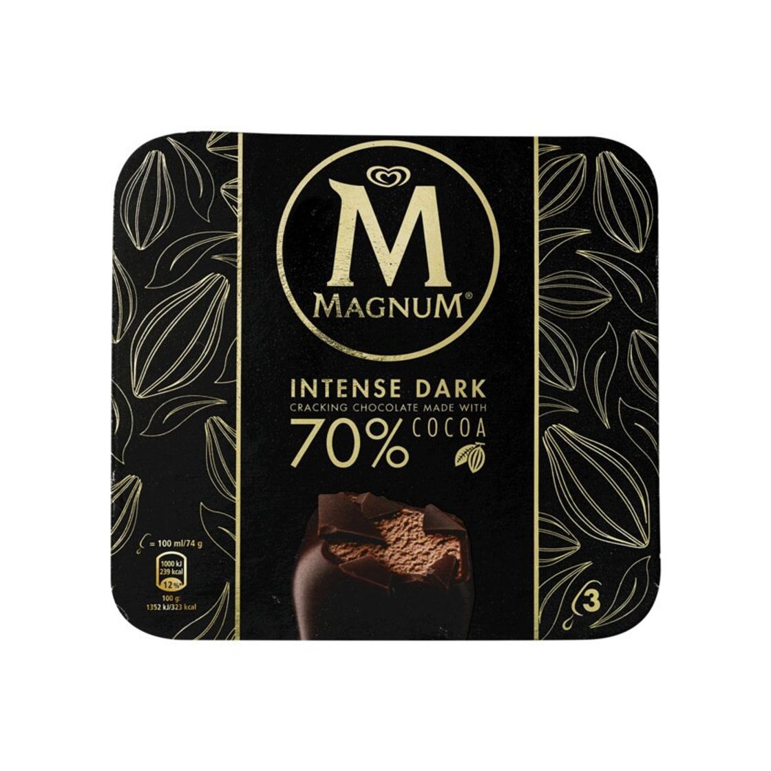 Productos Magnum de chocolate preto 