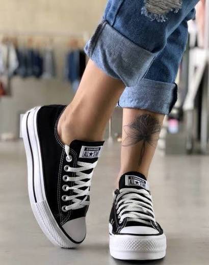 Converse Chuck Taylor All Star Ox, Zapatillas Unisex adulto, Negro