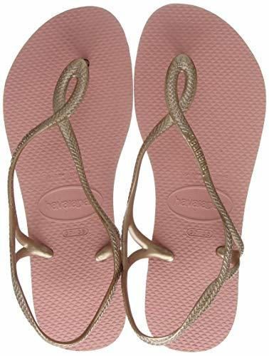 Havaianas Luna, Sandalias de Talón Abierto para Mujer, Dorado