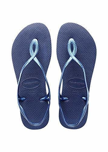 Havaianas Luna, Sandalias de Talón Abierto para Niñas, Azul