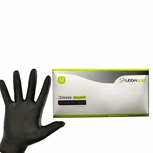 Producto Guantes de nitrilo sin polvo, Caja de 100 unidades extra - resistentes