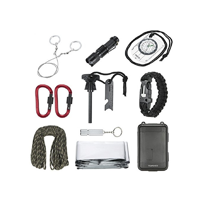 Producto TOMSHOO 11 en 1 kit de supervivencia al aire libre equipo de