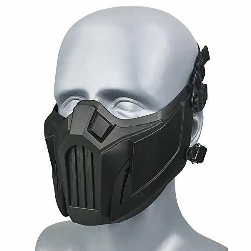 Wwman Tactical Half Face Face Mask Máscara de Calavera Máscara de Malla