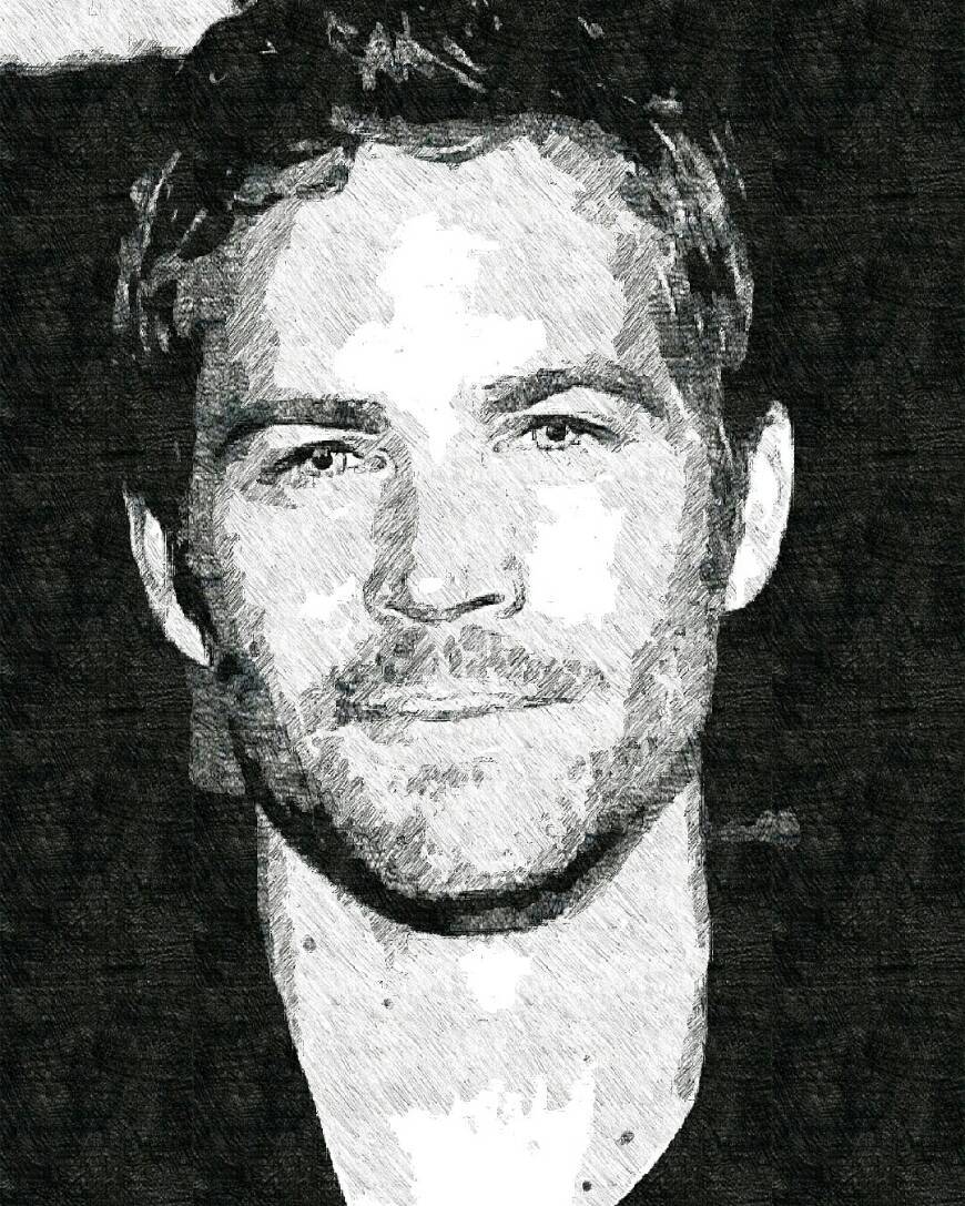 Fashion Desenho Paul walker 