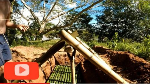 Primitive house in Amazonia