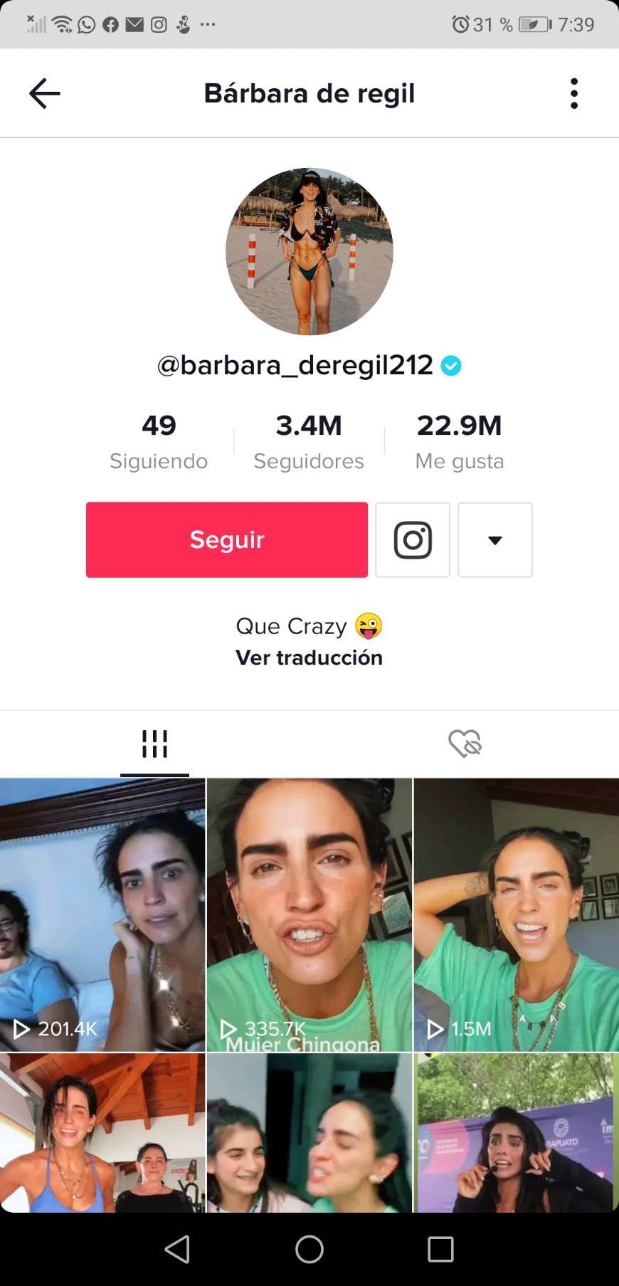 Moda Tik Tok Bárbara de Regil