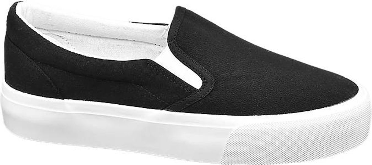 Social Deportivas Vty Negras Sin Cordones