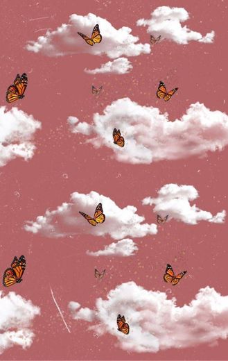 Wallpaper Clouds Butteflies