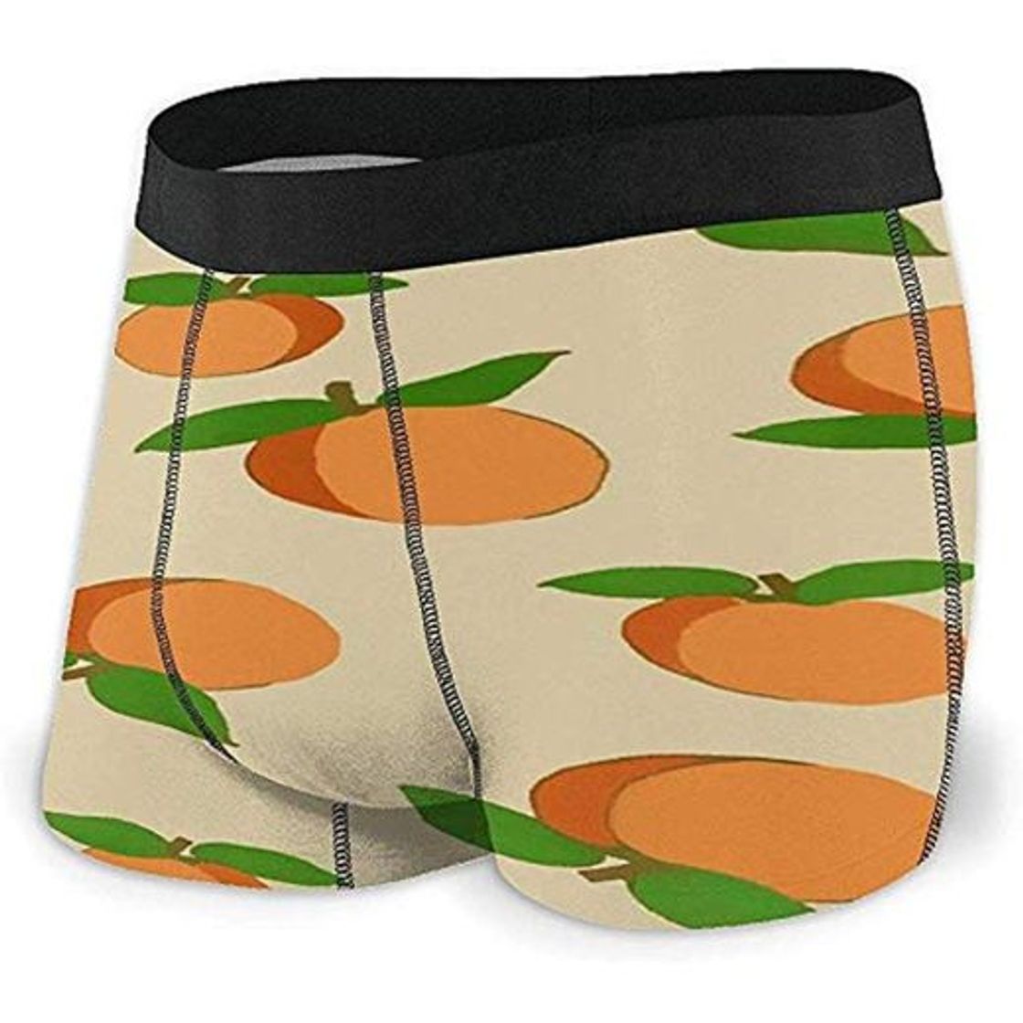 Social Naranjas Patrón Hombres 'con Boxer Breve Ropa Interior elástica Transpirable Ligera XXL