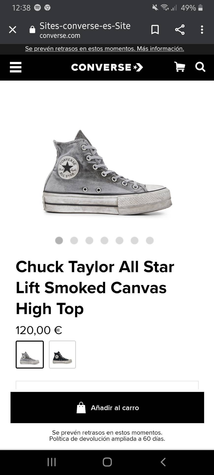 Fashion Converse gris envejecido