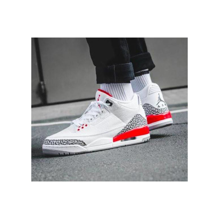 Moda Air Jordan 3 Retro Bg Blanco/Negro 398 614 123 Tamaã±o 4.5y