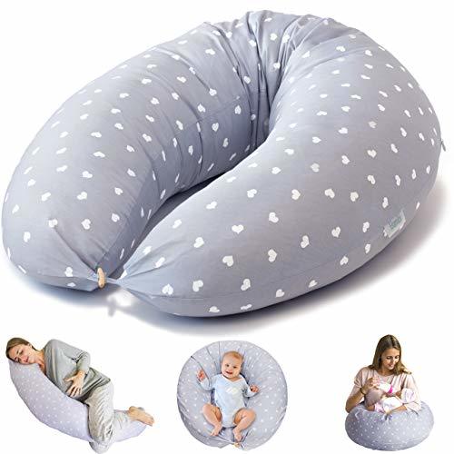 Product Bamibi® Almohada Embarazada Multifuncional, Cojín Lactancia Bebé, Cama Nido Bebé, Protector Cuna