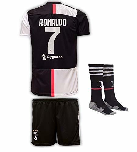 JTex Juventus 2019-20 Ronaldo - Camiseta de Manga para niños con Pantalones