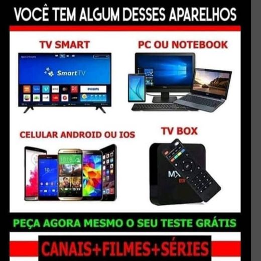 Canais de TV, filmes, séries 