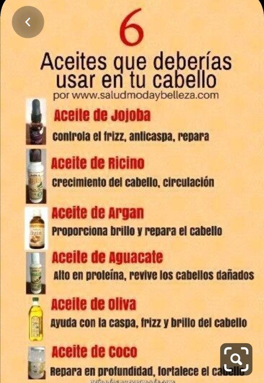 Moda Aceites esenciales para pelo 