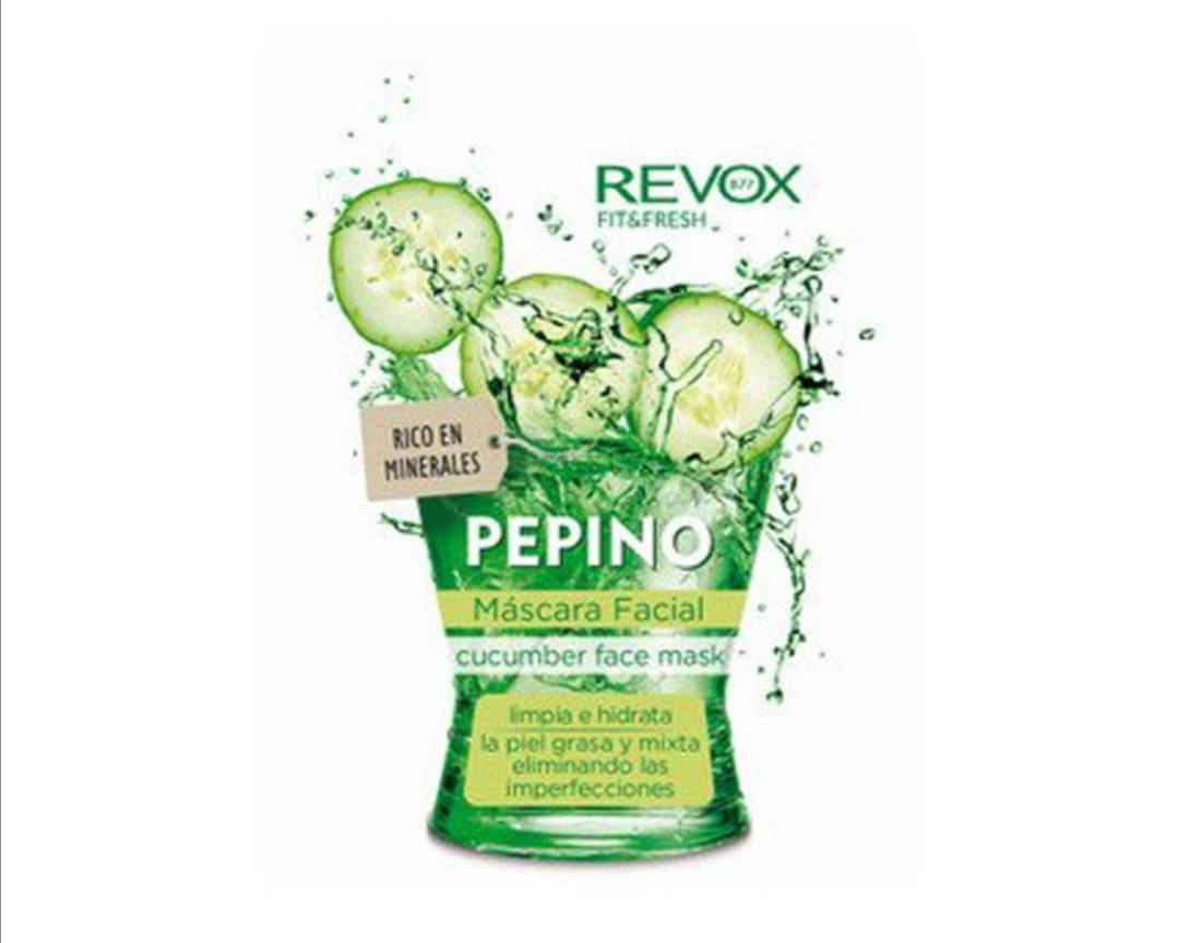 Moda Máscara facial pepino