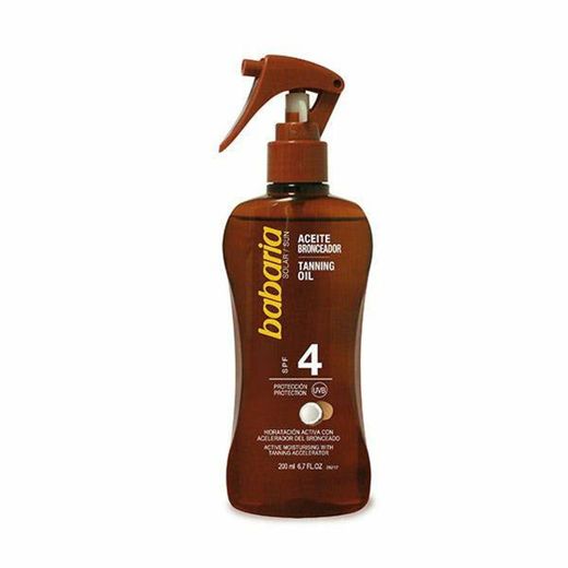 Aceite Bronceador Spf 4 BABARIA Aceite bronceador solar precio