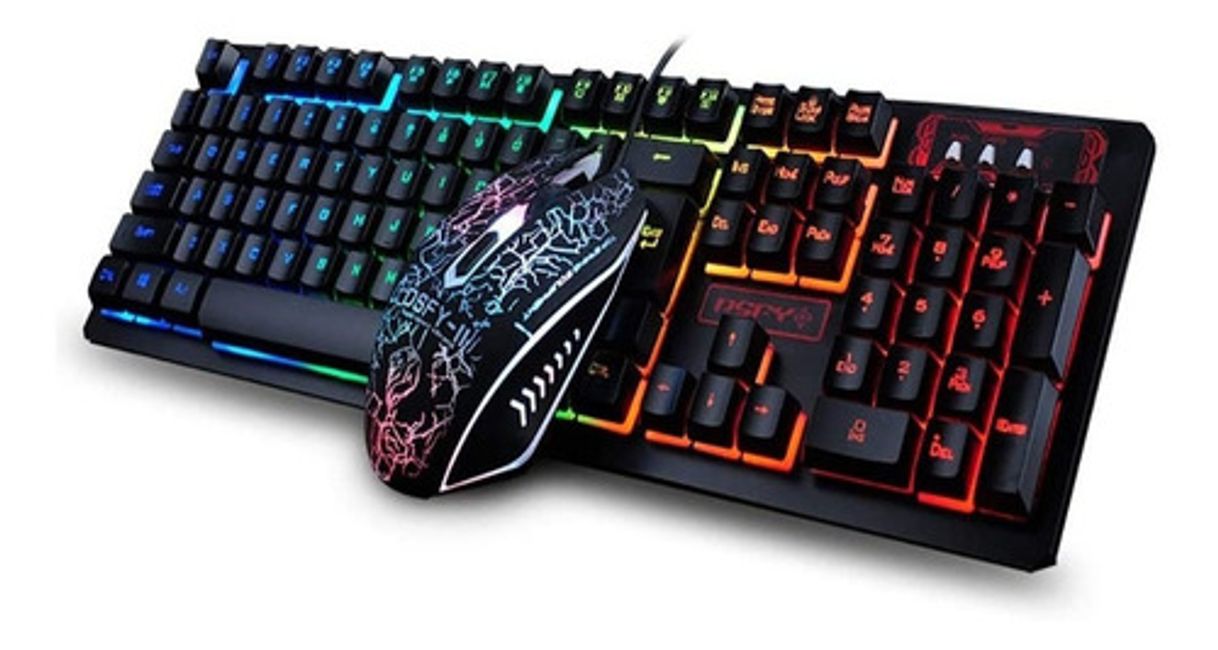 Fashion Combo Teclado Y Mouse Gamer Rgb 