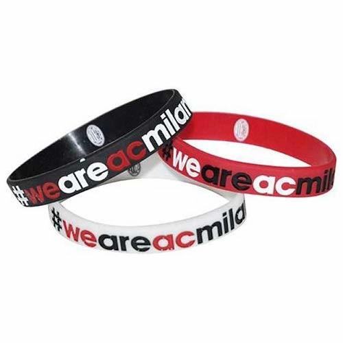 Producto Diva Tris Pulseras de Goma Blanda We Are AC Milan a.C