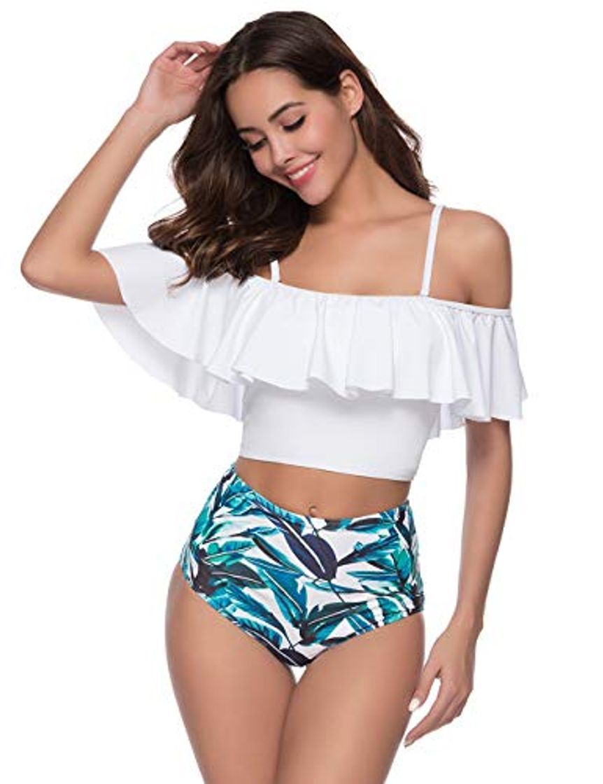 Social Aibrou Bikini Mujer Conjunto Sexy Cabestro Cuello Bañador Cuello en V