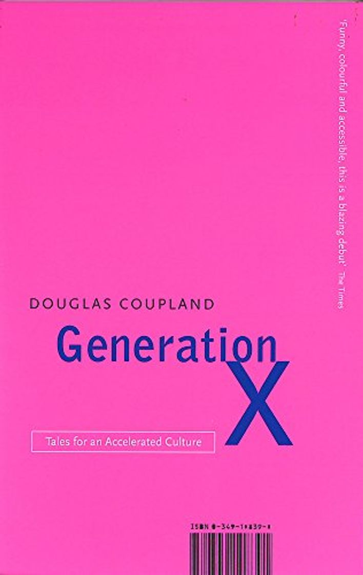 Book Generation X: Tales for an Accelerated Culture