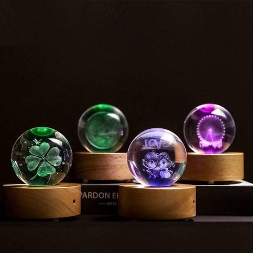 
Bola de cristal 3D grabado con láser