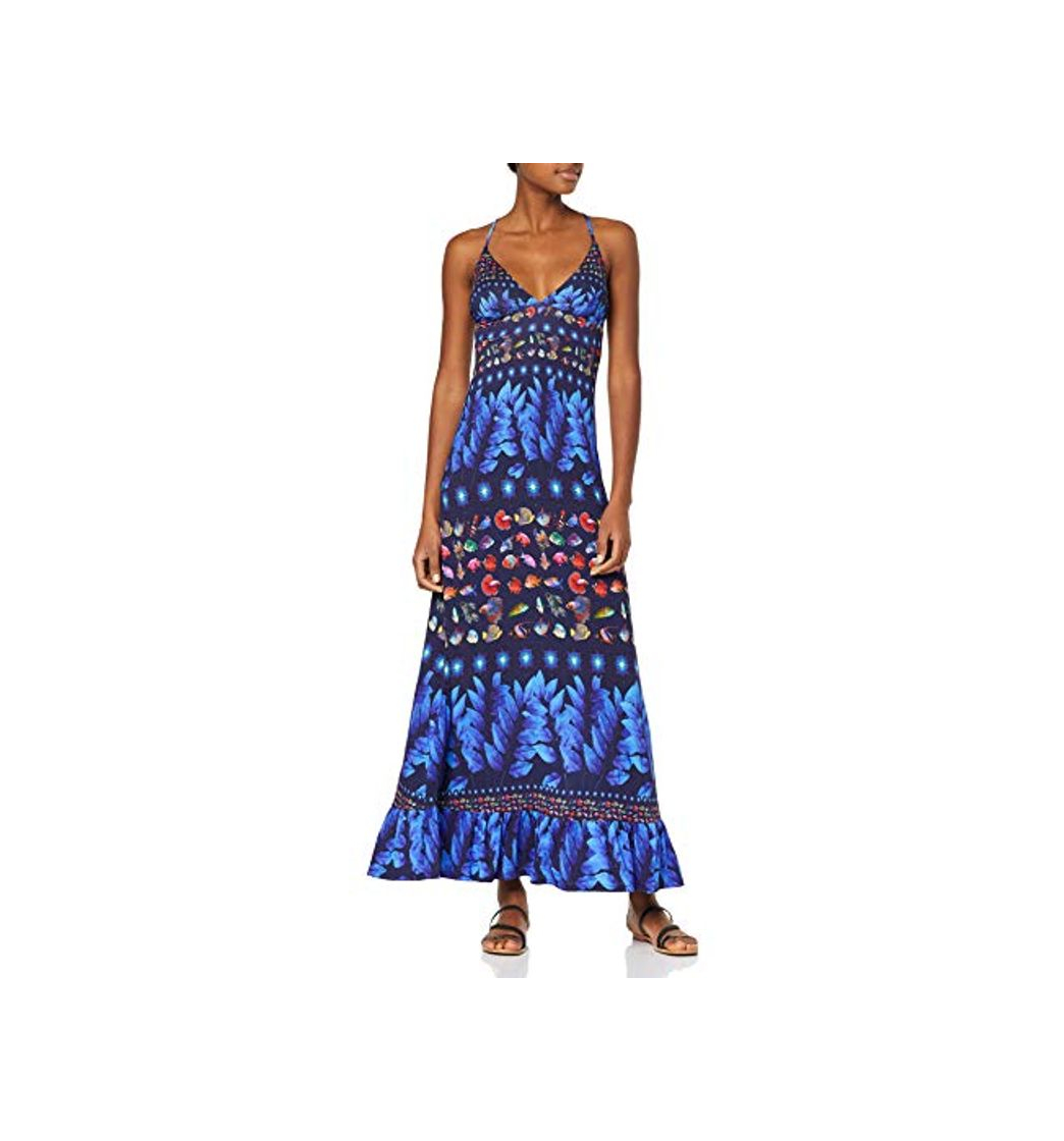 Producto Desigual Dress Straps Greta Woman Blue Vestido, Azul