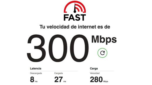Fast.com: Prueba de velocidad de Internet